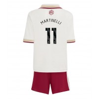 Stroje piłkarskie Arsenal Gabriel Martinelli #11 Koszulka Trzeciej dla dzieci 2025-26 Krótki Rękaw (+ szorty)